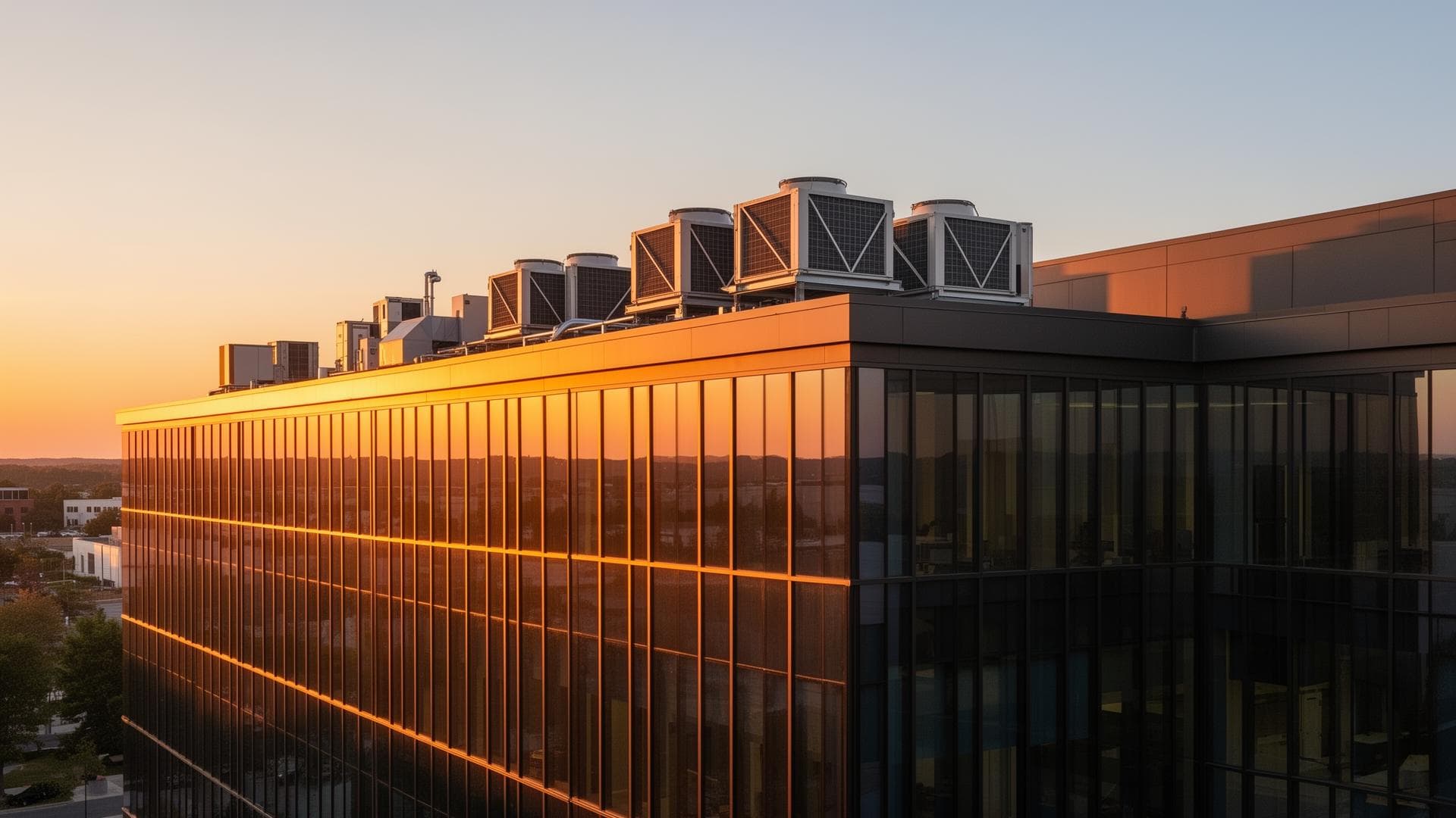 Modern sustainable commercial building